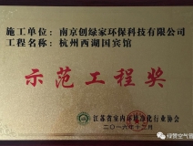 祝賀創(chuàng)綠家榮獲示范工程獎(jiǎng)！